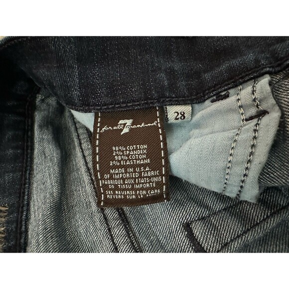 7 For All Mankind High Waist Boot Cut Jeans Women's 28 Medium Wash - Picture 4 of 10